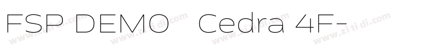 FSP DEMO   Cedra 4F字体转换